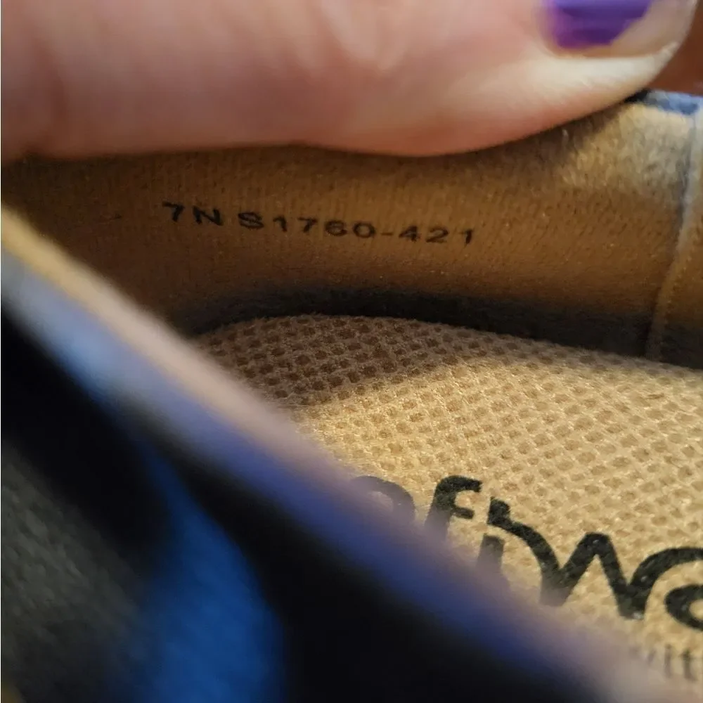 Softwalk Napa Womens Blue Extra Wide Mary Jane Flats Shoes, Size 7 - Picture 10 of 11